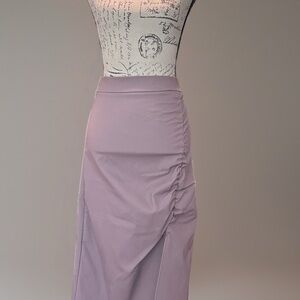 NWT Cotton Brothers Viscose Blend Dusty Rose Side Split Pencil Skirt Sz L